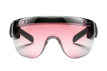 Futuristic augmented reality glasses featuring sleek design and advanced optical technology, perfect for enhancing visual experiences in daily life.