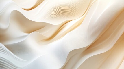 Obraz premium Modern Abstract Gradient Backgrounds with Flowing Curves on Non-Contrast, Cinema 4D Style, Undulating Lines in Sinopia, Pale Chestnut, and Seashell