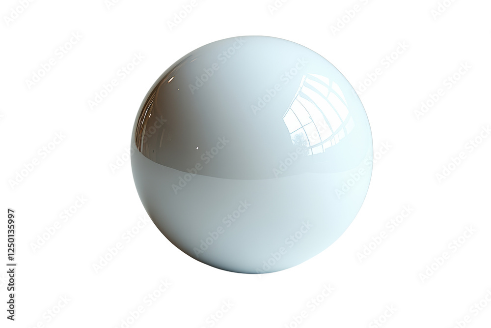 Aufkleber this is a simple, glossy white sphere that reflects light attractively. ideal for design projects or