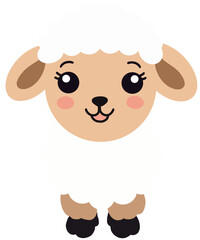 vector illustration of sheep