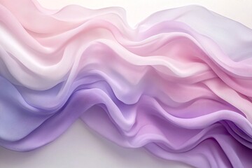 Obraz premium Soft Pastel Fabric Draped in Gentle Waves