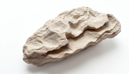 Fototapeta premium Intricately Carved River Stone with Naturally Smooth Patterns