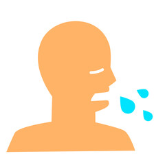 Influenza icon,  Infection, Illness, Cough