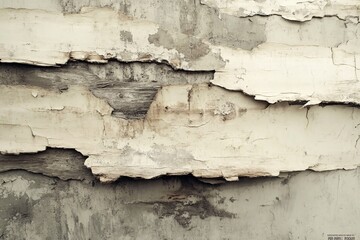 Obraz premium Weathered Paint Peeling From Old Wooden Wall