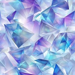 Sparkling Crystal Facets Abstract Blue and Purple Gemstone Background