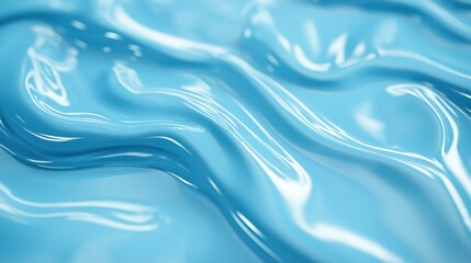 Fototapeta premium Abstract Light Blue Liquid Flowing Forms