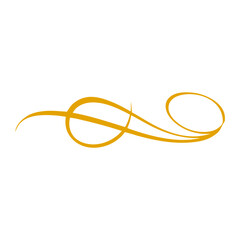 Fototapeta premium Elegant Golden Swirl Design
