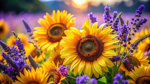 Lavender Sunflower Field Images – Browse 11,627 Stock Photos