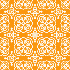 Fototapeta premium pattern batik flower damask ethnic boho ikat texture tribal geometric background