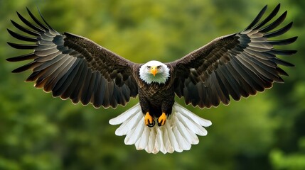 Obraz premium Majestic Bald Eagle in Flight