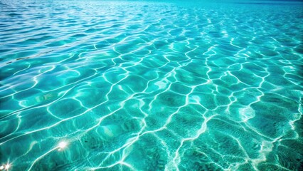Obraz premium Tranquil turquoise water, rippling gently: the perfect summer spa backdrop.