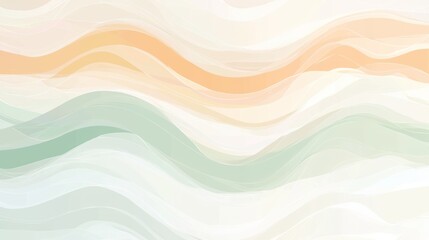 Abstract Pastel Wave Background: Serene and Elegant Design