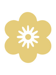 Pastel yellow flower graphic design