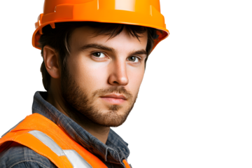 portrait of a young worker