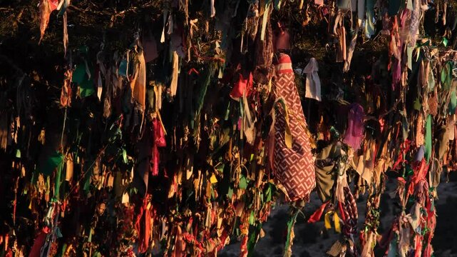 Pieces of cloth for beliefs and wishes