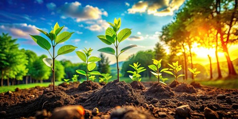Ground Level Tree Planting: Sustainable Ecology Restoration - Nature's Growth