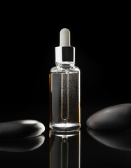 Naklejka premium Amber Serum Bottle