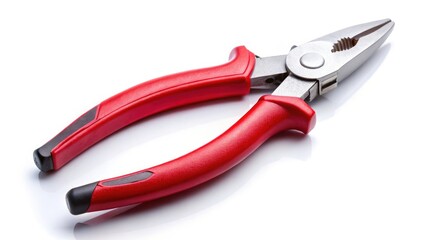 Obraz premium High-Quality Diagonal Cutting Pliers Isolated on White Background for Tools and Hardware Projects - Perfect for DIY, Crafts, and Professional Use
