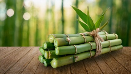 Fototapeta premium Fresh Green Bamboo