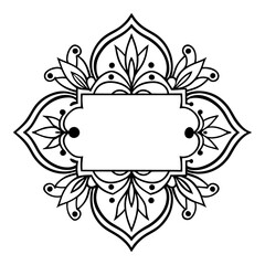 vintage floral frame