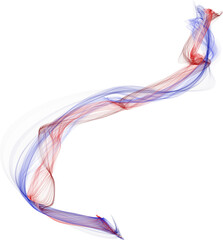 Abstract Art Featuring a Bold Blue and Red Brush Stroke, Expressing Creative Energy