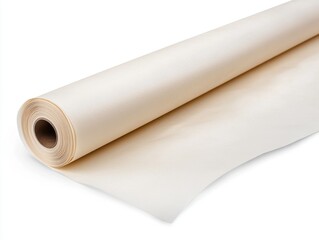 Fototapeta premium Rolled Cream-Colored Paper; Elegant and Simple Design Element.