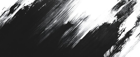 Obraz premium Textured black-and-white background with grainy details, hand-drawn brush strokes, and sketch-like pencil shading. Perfect for artistic branding, websites, and advertising visuals.