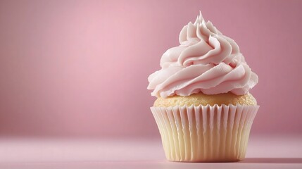 Elegant Pink Cupcake – A Sweet and Delightful Treat