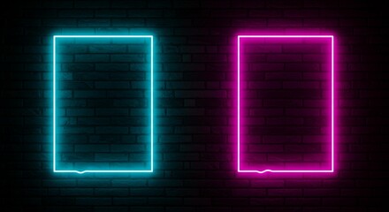 Modern Double Color Futuristic Neon Background
