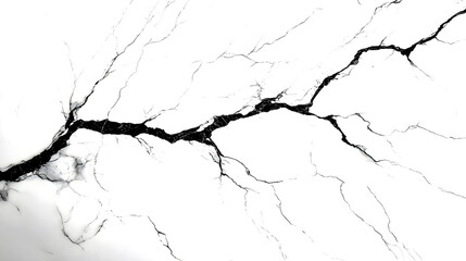 Obraz premium cracked wall background, PNG file, transparent background