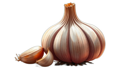 Garlic drawing transparent background