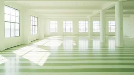 Fototapeta premium empty room with windows