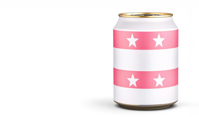 Fototapeta premium Vintage Canned Soda with Distressed Label and Unique Design Elements