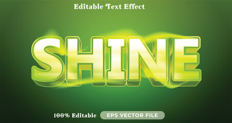 shine editable text effect modern color shiny. bold Text style effect