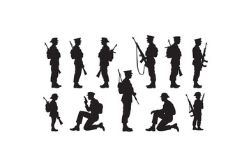 PrintSoldier Saluting Silhouette Design