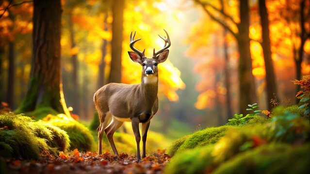 Tilt-Shift Blacktail Deer Photography: Miniature Forest Wildlife Scene