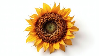 Fototapeta premium Vibrant Close-up of a Mature Sunflower Head with Visible Seeds