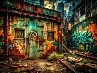 Fototapeta premium Grunge Urban Texture Background with Copy Space for Text Overlay - Perfect for Design Projects