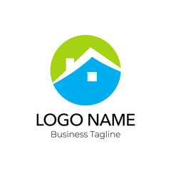 Logo Property Building Real Estate Company Design Template