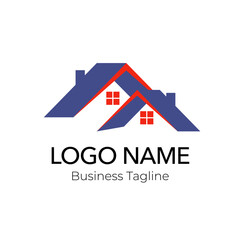Logo Property Building Real Estate Company Design Template