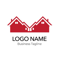 Logo Property Building Real Estate Company Design Template