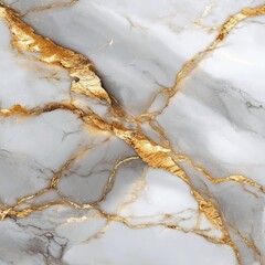 Elegant White Marble Texture with Golden Veins, Abstract Luxury Background