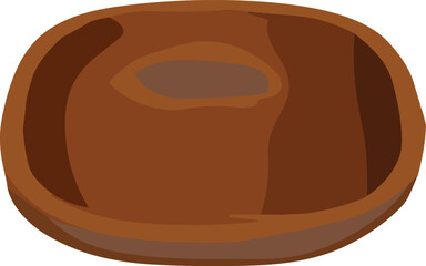 Vintage teakwood salad bowl