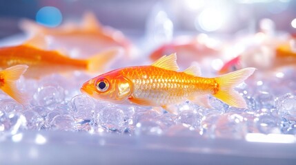 High-Tech Aquatic Research on Genetically Modified Fish Feeding