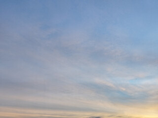 The sky in the afternoon with a beautiful texture. Clouds in the sky during the afternoon.