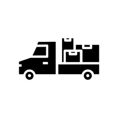 cargo truck icon	