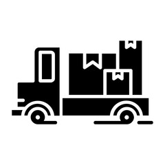 cargo truck icon	