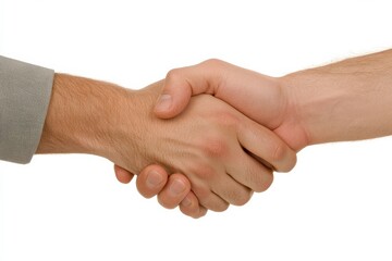 Two Hands Shaking in a Mutual Agreement Representing Trust and Partnership