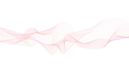 Wave lines smooth flowing dynamic isolated on white background. Technology, digital, communication, science, music concept vector background illustration.