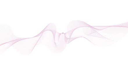 Wave lines smooth flowing dynamic isolated on white background. Technology, digital, communication, science, music concept vector background illustration.